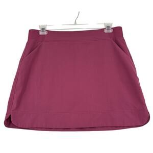 32 Degrees Cool Skort Women's Size L Rose Pink Pockets Built In Shorts Stretch